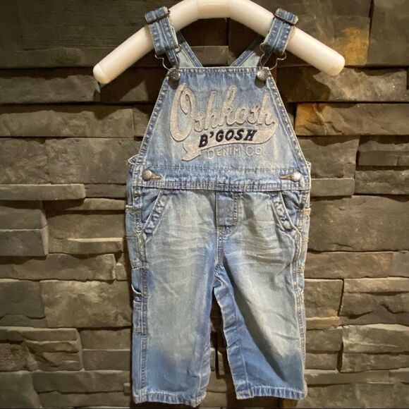 OshKosh B’Gosh Denim Overalls Size 2T‎ - Picture 1 of 5